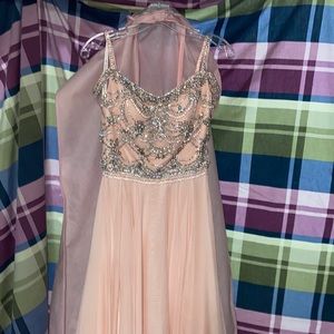 Sherri hill sparkly pink dress